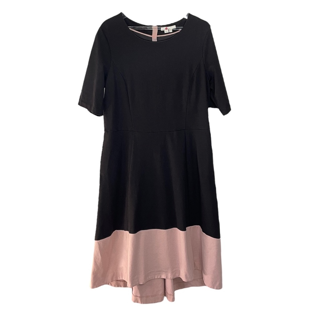 Boden Fit and Flare Color block Dress Size 16